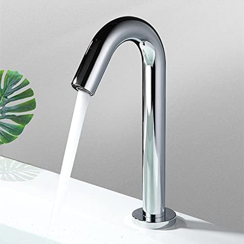 Automatic Sink Faucet Touchless Sensor Faucet Handfree Water Saving Inductive Electric Hot Cold Basin Faucet-Ac & Dc - Hot And Cold-4 Pcs (Color : Ac+Dc - Single Cold, Size : 4 Pcs)