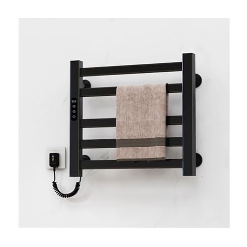 LGYGMD Toallero de Energía Eficiente con Temporizador Secador de Toallas Calentado Montado en Pared Calentador de Toallas Calentador de Toallas 5 para Baño Línea Izquierda