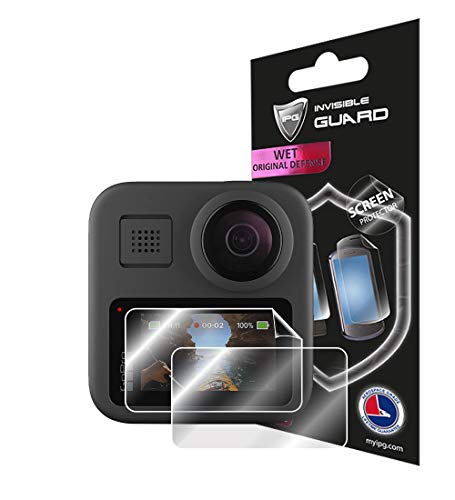 Protector de pantalla GoPro MAX invisible y sin burbujas con tecnología IPG de auto-curación