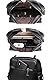 Hjkiopc Umhängetasche Herren Schultertasch Crossbody Handytasche Messenger Bag Herrentasche Shulder Bag Leder Brusttasche (A-Schwarz)
