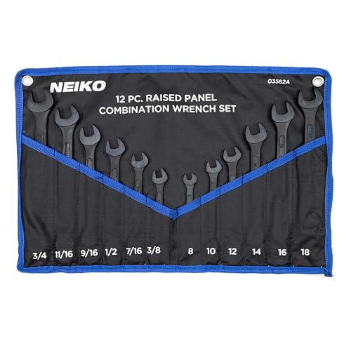 Neiko 03574A Jumbo Combination Wrench Set | 16 Piece | SAE | 14 to 1-14 | Raised Panel Construction product thumbnail 9