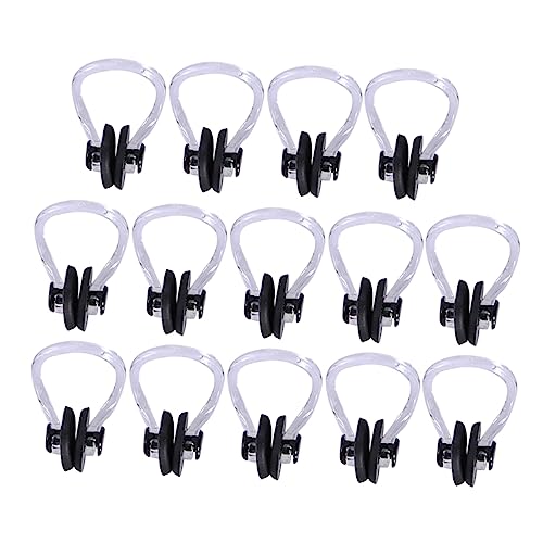 OSOLADY 14pcs Silicone Nose Clip Swimming Nose Protector Comfortable Padded Clips for Pool Diving