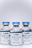 50 ml/cc Pack of 3 Stat Peptides Reconstitution Solution - Clear Glass 50cc/ml Bottles