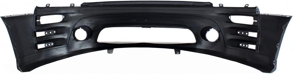 New Front Bumper Cover Primed Plastic Replacement For Mitsubishi Eclipse 2002 2003 2004 2005 From 2-02 With Emblem Provision Without mounting bracket(s) Replaces OE 6400B280 | MI1000282 | M010333P