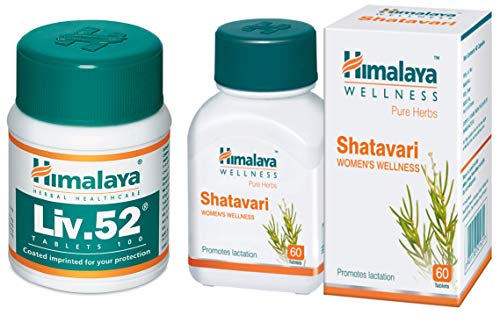 Himalaya Liv.52 Tablets – 100 Counts & Himalaya Wellness Pure Herbs Shatavari Women’s Wellness – 60 Tablets Himalaya Liv.52 Tablets – 100 Counts & Himalaya Wellness Pure Herbs Shatavari Women’s Wellness – 60 Tablets