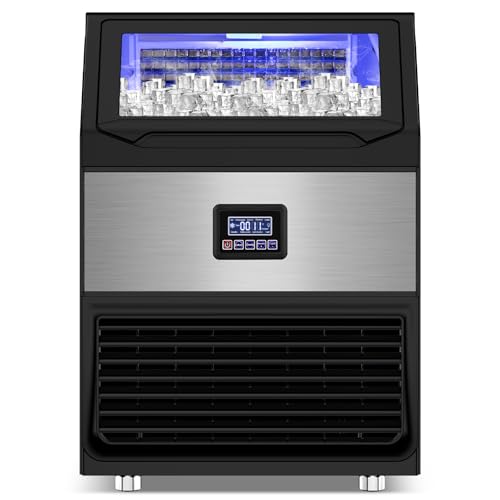 Image of SOZT Commercial Ice Maker Machine 300LBS /24H, 75LBS Storage