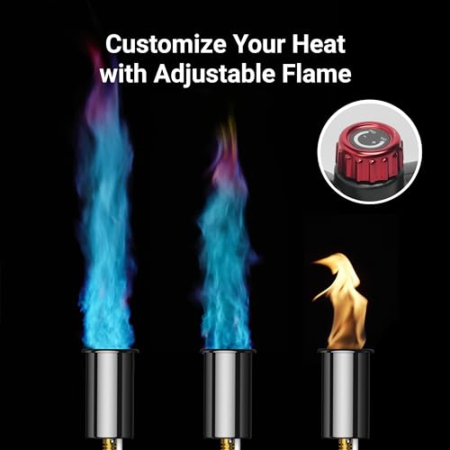 Image of ThermoMaven Propane Torch Head, Cooking Torch for Grill, Up to 3272F Flame Temp, Adjustable Flame, Propane Torch Tank Not Included