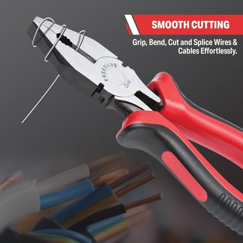 Image of FREEMANS Combo Pack of 2 Plumbing Open End Tool Kits Set for DIY Home & Professional Use Included Components 8-Inch Combination Plier and 8-Inch Adjustable Wrench