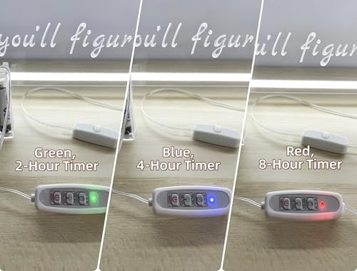 Image of Portable Battery Pack with Timer for 5V USB Neon Signs, Battery Box with USB Female Port for 5V LED Lights, Auto 2 /4 /8-Hour Shut-Off Cycle, Set Timer, Save Power