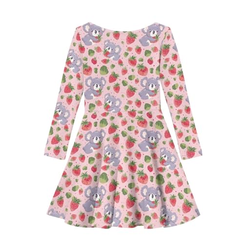 Dress for Girls 3-16 Long Sleeve Loose Fit Round Neck Casual2