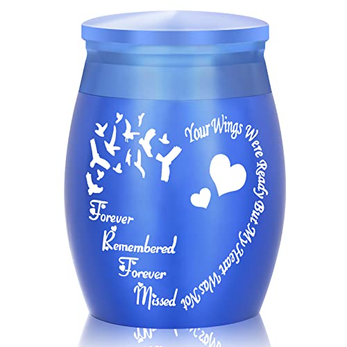 Small Cremation Keepsake Urn, Mini Beautiful Cremation Stainless,Cremation Urns.Keepsake Cremation Funeral Small Cremation Urn for Human Ashes Small Cremation Urn.