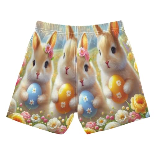 Easter Bunnies Egg Boys Swim Trunks Quick Dry Toddler Swimsuit Boy Bathing Suits Board Shorts Swimwear M Multi2