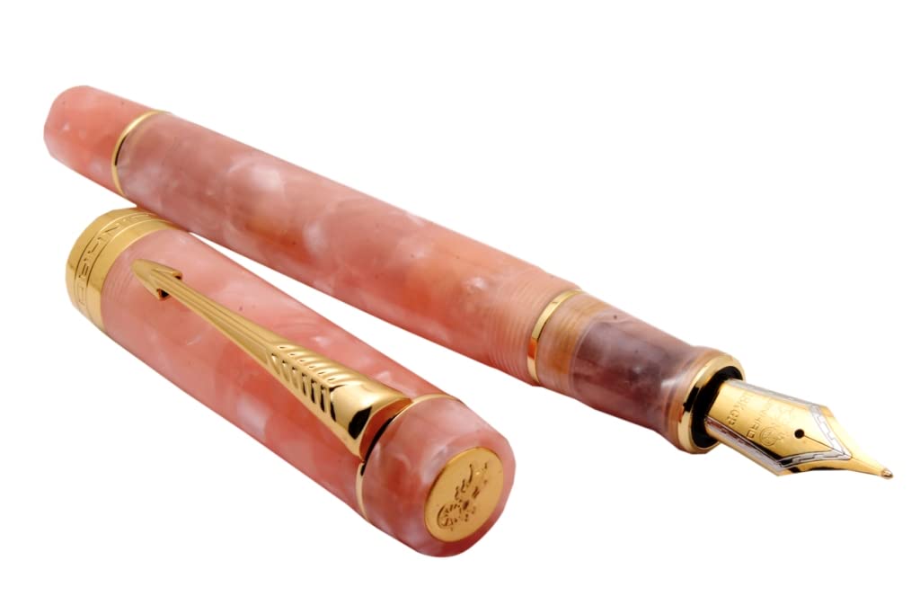 Ledos Jinhao 100 Centennial Acrylic Fountain Pen Pink Marble With