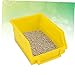 UKCOCO Hamster Toilet Bath Basin Large Plastic Bathtub for Small Animals for Guinea Pigs Chinchillas and Hamsters Easy to Clean and Maintain Random Color
