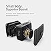 DOSS Bluetooth Speaker, Genie Portable Speaker with Clean Sound, Built-in Mic, Ultra-Portable Design, 8 Hours of Playtime, Mini Speaker with Strap for Home, Outdoors, Travel, Gift Ideas- Black
