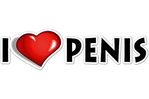 I Love Heart Penis Sticker: Show Your Pride and Passion
