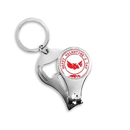 Porte-clés Saint-Valentin romantique avec outils nomades pour la voiture