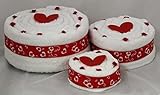  S.B.J - Sportland Handtuchtorte Herz, Farbe Weiss, Gr. S
