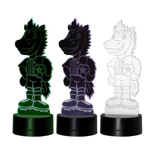 Borussia Mönchengladbach LED Licht Jünter | Offizieller Fanartikel Fohlenshop | Einstellbare Farben, USB- oder Batteriebetrieb, Beleuchtung für Fans