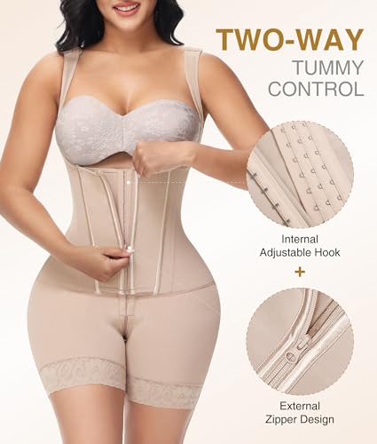 Image of M MYODRESS Fajas Colombianas Moldeadoras Shapewear Tummy Control Body Shaper Girdles Post Surgery Compression Garment