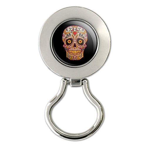 Skull Day of The Dead Southwestern Magnetic Metal Eyeglass ID Badge Holder