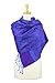 PASKMLNA Paisley Jacquard Pashmina Shawl Wrap Scarf Stole (018-123Purple blue)