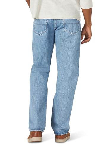 Image of Wrangler Men's Loose Fit Cotton Jeans (Grey, Vintage Stonewash)