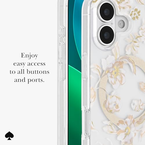 Image of kate spade new york iPhone 17 Case - Autumn Toile | Compatible with MagSafe - Lightweight Designer Case for iPhone 17 with Anti-Scratch Coating and Autumn Toile Design