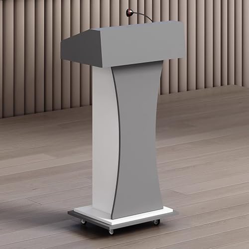 Podium portable en bois avec roues et boîte de sport, design Sk pour faciliter la lecture, parfait pour les églises, les mariages et les événements...