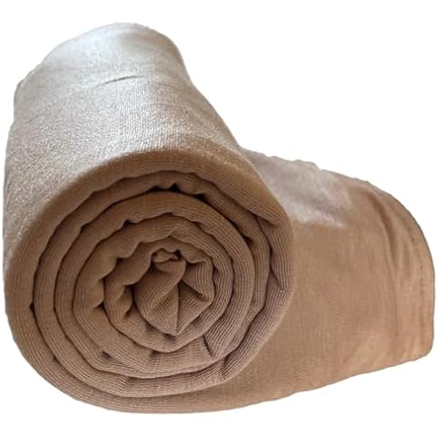 ABLLORE Premium Soft Stretch Silk Like Jersey Hijab Scarf for Women Long Head Wrap Tie for Women Lightweight Shayla(Taupe) Cover
