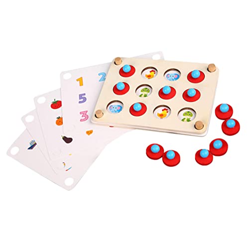 EXCEART 1 セット メモリー ゲーム チェス 子供用 おもちゃ おもちゃ 子供用 木製 おもちゃ 木製 マッチング おもちゃ 子供 木製 おもちゃ マッチング おもちゃ スタック ジ