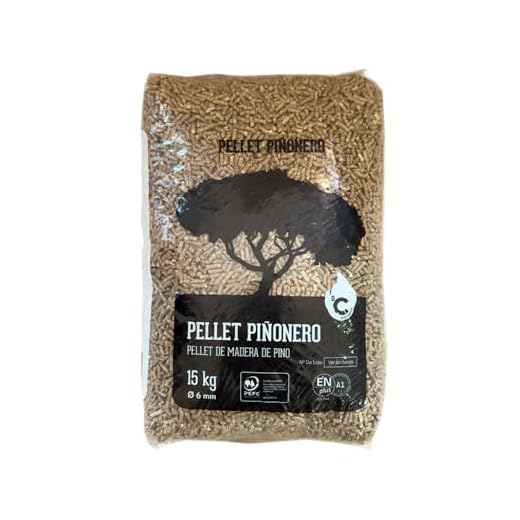 Saco de Pellet 100% Pino para Calderas y Estufas - 15Kg