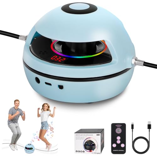 Mineup Elektronische Springseil, Automatische Elektrische Seilspringmaschine, 1-10 Geschwindigkeitsstufe, Einstellbares Multiplayer-Springseil mit LED-Anzeigezähler, Intelligente Springseilmaschine