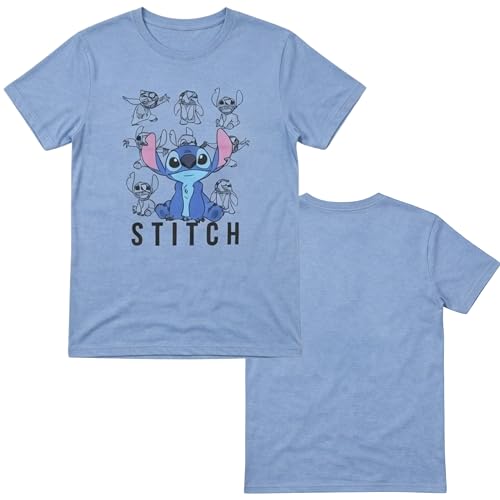 Image of Disney Lilo & Stitch Juniors Graphic T-Shirt - Stitch Tee for Women, Short Sleeve, Sizes XXS-3XL
