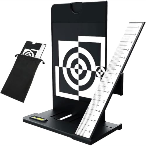 Kit de tarjeta de prueba de microajuste y reflectividad de lentes con rosca 1/4 2