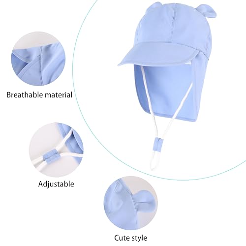 Baby Toddler Sun Hat Beach Hat for Boys and Girls UPF 50+3