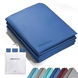 PROIRON Opvouwbare 6 mm TPE-yogamat, NIET PVC!!!-Opvouwbare yogamat dik voor thuistraining en reizen, milieuvriendelijke TPE antislip yogamatten met opbergtas, draagbare yogamat voor thuissportschool,