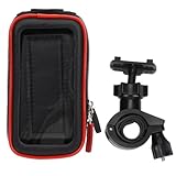 Toddmomy Handytasche fürs Fahrrad mit Robustem TPU Material Ständer und Befestigungssystem Schwarz Passend für 5,5 6,4 Zoll Smartphones Geeignet für Rennradfahrer und Alltag