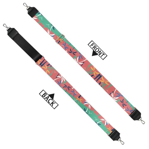 Image of GLENLCWE Hawaii Purse Strap Replacement Crossbody Wide Shoulder Strap Adjustable Canvas Straps Handbag Straps Replacement Belts Stripe Print