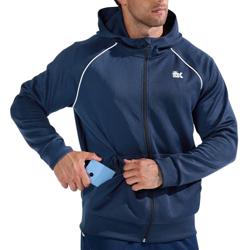Veste hoodie homme BROKIG thermique et confortable pour running extérieur
