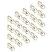 SEWACC Bracelet Set Bracelets Kits Ribbon Ends Bookmark Pinch Clamp Cord Ends Findings Fasteners Clasp Leather Ribbon Crimp Ends Fastener Clasps for Jewelry Making 40Pcs Bracelet Set Key Wristlet