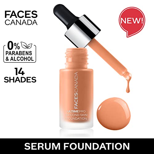 Image of FACESCANADA Ultime Pro Second Skin Foundation - Caramel Natural 023, 15ml | Lightweight Anti-Ageing Serum Foundation | 3X Lighter | Natural Matte Finish | Medium To High Coverage | SPF 15 | Non-Oily