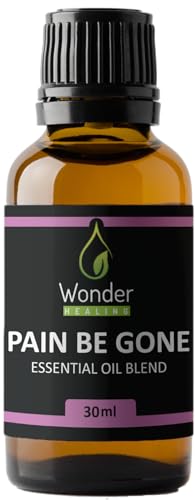 Pain Be Gone Essential Oil All-Natural Oil (comparable to Panaway) Made with Clove Helichrysum Peppermint and Wintergreen with High Success Rate By Wonder Healing (30 ml / 1 oz)