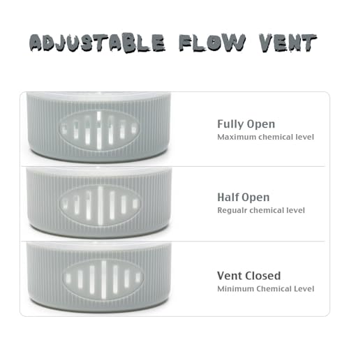 Mini diffuseur de chlore flottant avec bague de réglage de débit pour spa et piscine - 8