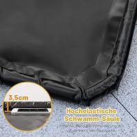 COSTWAY Garage Bodenmatte, 670 x 275 cm Auto Ölauffangmatte, Ölmatte rutschfest & wasserdicht & wiederverwendbar, Garagenmatte Antirutschmatte mit doppelseitigem Klebeband für Werkstatt, Garage – Ansicht 4