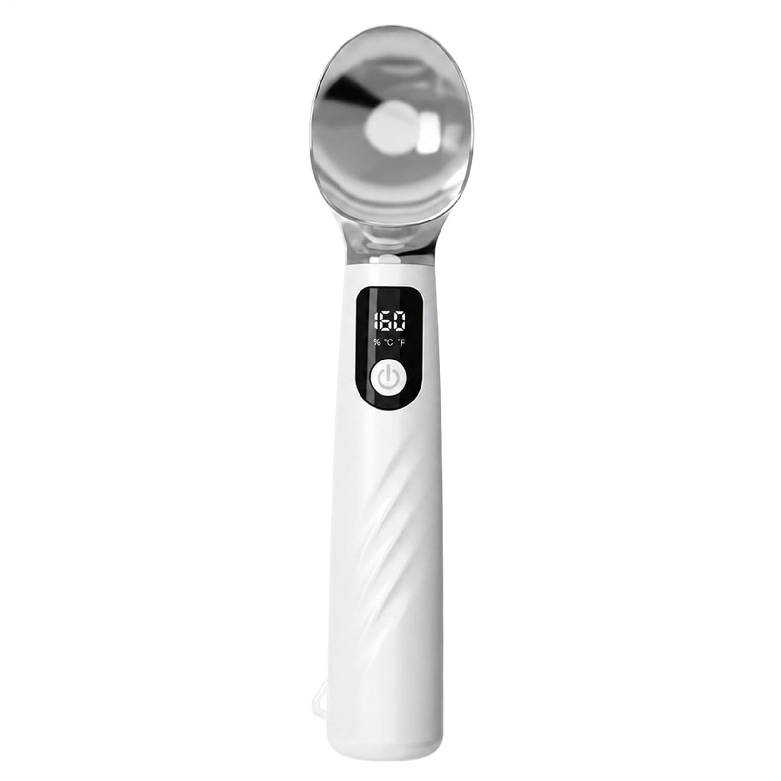 Cucchiaio Elettrico Per Con Scavino Ricaricabile A Batteria Rimovibile | Cucchiaio da riscaldato con display LED Per bar, casa, yogurt, sorbetto, cupcake