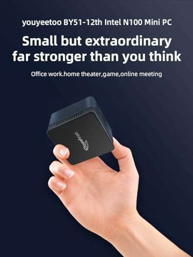 WayPonDEV BY51 Mini Computer for Office Home Theater Gaming
| Windows 11 Pro Mini PC with Dual 4K Display
| Intel Alder Lake N100 Mini Computer with 12G RAM+512G SSD