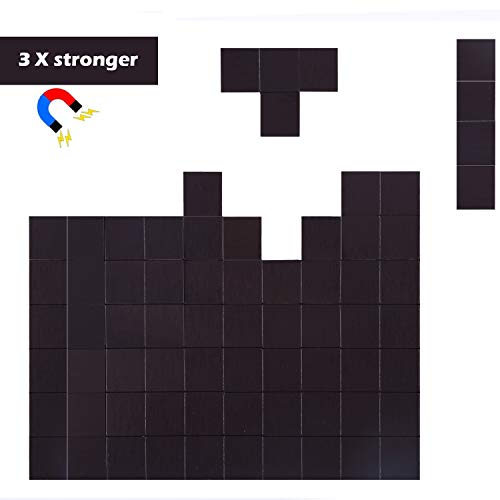 Flexible Magnet Squares with Adhesive by House Again - Each 20x20x2mm - Perfect