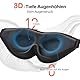 INNELO 3D Schlafmaske für Herren Frauen, 2025 Seiten Verbesserte Augenmaske für Seitenschläfer, 100％ Lichtblockierende Ergonomische Schlafbrille,mit Bequeme Drucklos-Augenhöhlen für Reisen, Schwarz