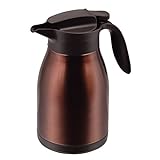 パール金属 ポット 卓上ポット テーブルポット 1.5L ステンレス製 保温 保冷 ブラウン ネオイーシス HB-1566